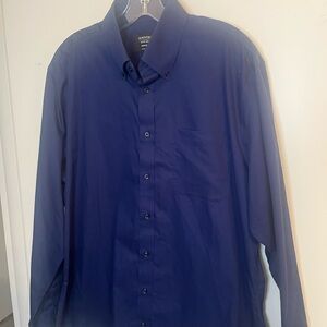Nordstrom Men's Deep Blue Dress Shirt